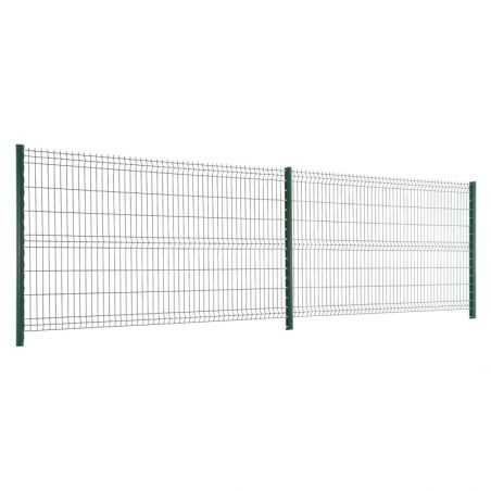 5 mètres de clôture panneaux grillage rigide vert hauteur 1m53 5 mètres de clôture panneaux grillage rigide vert hauteur 1m53