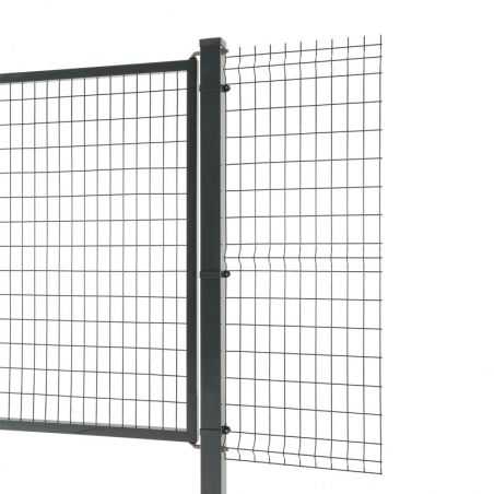 Portail Easy Home passage 4 mètres avec clôture rigide Easy Home - gris anthracite Portail Easy Home passage 4 mètres avec clôture rigide Easy Home - gris anthracite