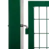 Zoom gonds portail grillagé passage 3 mètres - vert