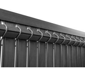 Lame occultation PVC grillage rigide gris anthracite