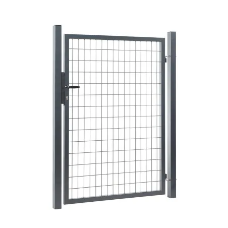 Portillon grillagé maille 100x50 gris anthracite