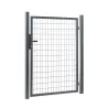 Portillon grillagé maille 100x50 gris anthracite