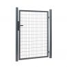 Portillon grillagé maille 100x50 - largeur 1m20 - gris anthracite