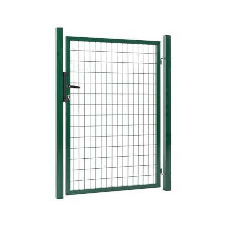 Portillon grillagé maille 100x50 - largeur 1m20 - vert