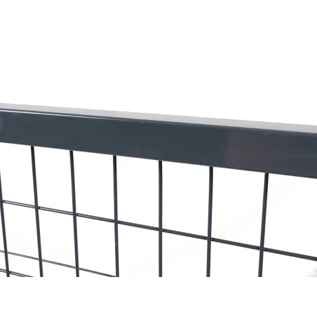 Zoom cadre portillon de jardin gris anthracite