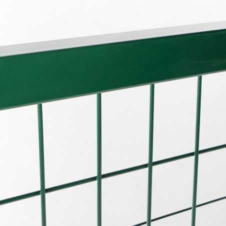 Zoom cadre et maille du portillon largeur 1m20 - vert