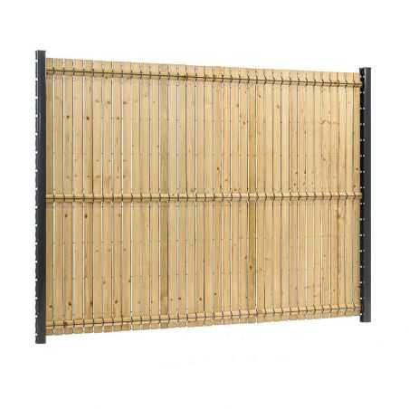 Kit occultation lattes bois easy wood largeur 2 mètres Kit occultation lattes bois easy wood largeur 2 mètres