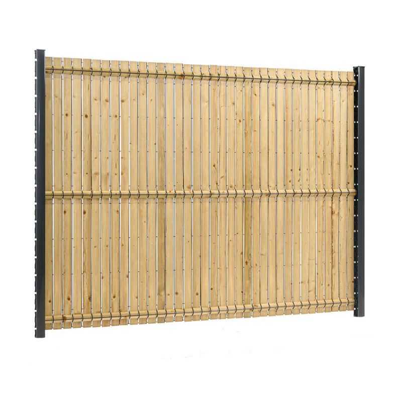 Kit de clôture en panneaux rigides avec occultation 80 ML