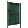 Porte de jardin grillagé avec occultation - vert Porte de jardin grillagé avec occultation - vert