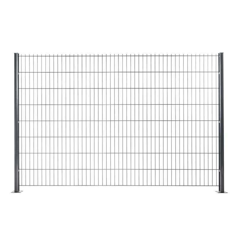 Travée de panneau double fil gris anthracite