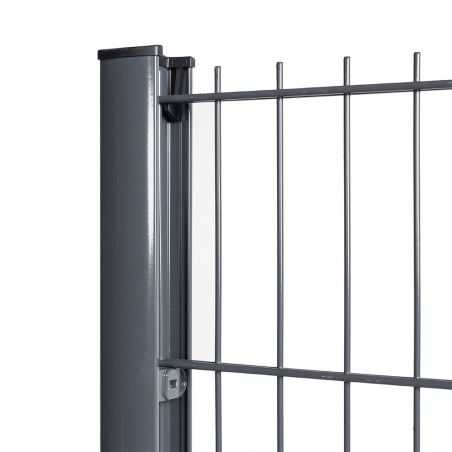 Panneau double fil sans pli gris anthracite Panneau double fil sans pli gris anthracite