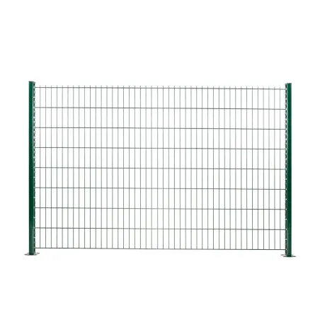 Clôture panneau rigide double fil vert