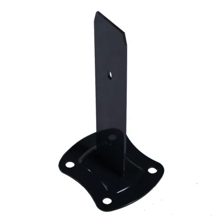 Platine poteau à clips noir