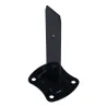 Platine poteau à clips noir