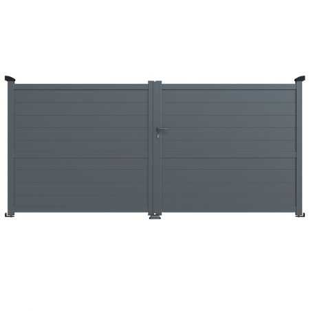 Portail double battants aluminium Portail double battants aluminium