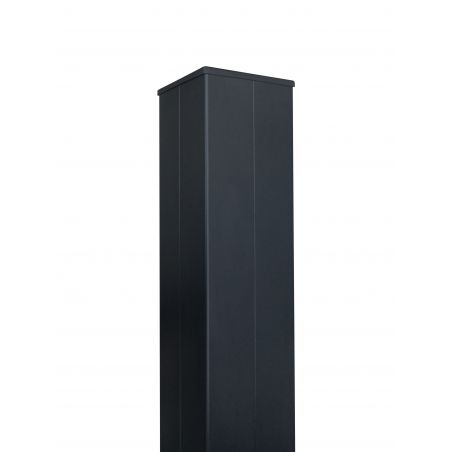 Poteau acier pour portail gris anthracite 150x150