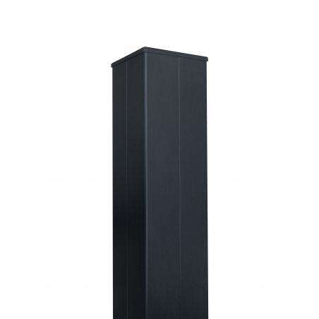 Poteau acier pour portail gris anthracite 150x150 Poteau acier pour portail gris anthracite 150x150