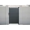 Portillon gris anthracite aluminium