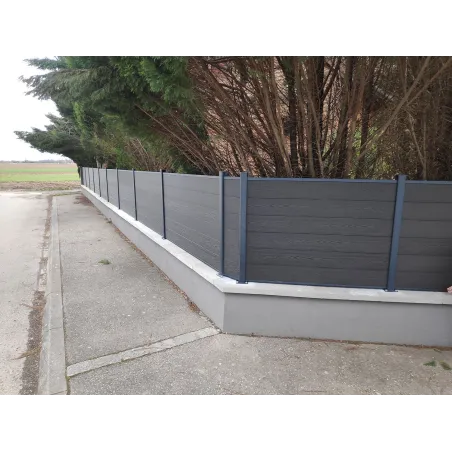 Kit clôture composite sur muret | Easycloture