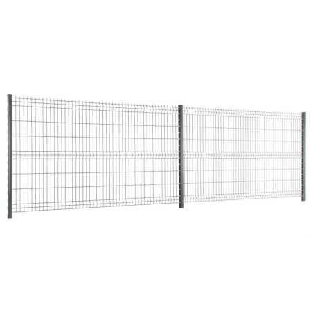 Travées de clôture avec panneaux rigide Easy PRO 5 - Hauteur 1m23 - gris anthratcite