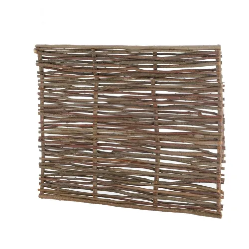 Clôture bois noisetier tressé