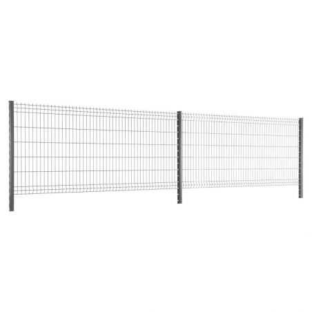 Travées de clôture avec panneaux rigide Easy PRO 5 - Hauteur 1m23 - gris anthratcite Travées de clôture avec panneaux rigide Easy PRO 5 - Hauteur 1m23 - gris anthratcite