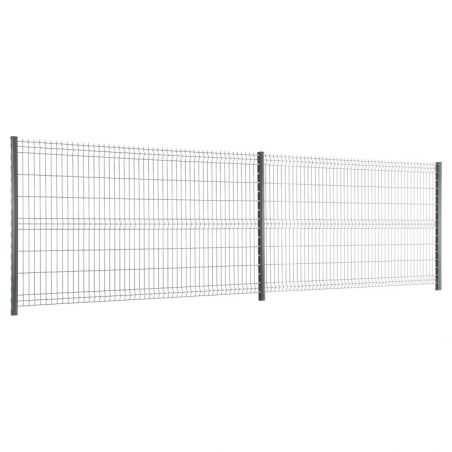 Travées de clôture avec panneaux rigide Easy PRO 5 - Hauteur 1m53 - gris anthratcite Travées de clôture avec panneaux rigide Easy PRO 5 - Hauteur 1m53 - gris anthratcite