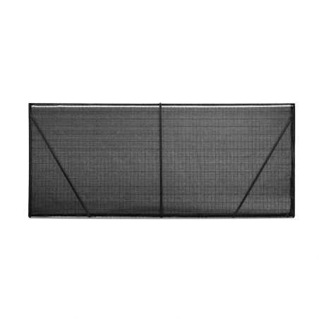 Grillage souple soudé avec brise-vue rouleau gris anthracite Grillage souple soudé avec brise-vue rouleau gris anthracite