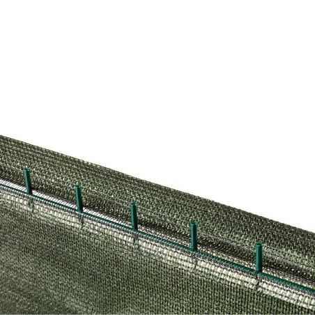 Zoom brise-vue toile PVC - vert