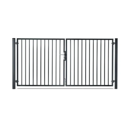 portail barreaudé gris anthracite