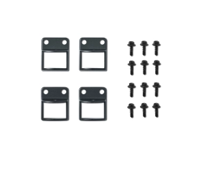 fixation travee cloture barreaudee gris