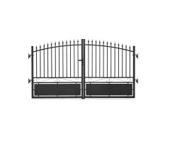 portail tradition noir barreaux