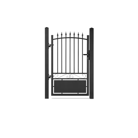 portillon a barreaux noir