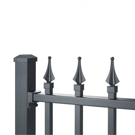 cloture barreaux pointes gris cloture barreaux pointes gris