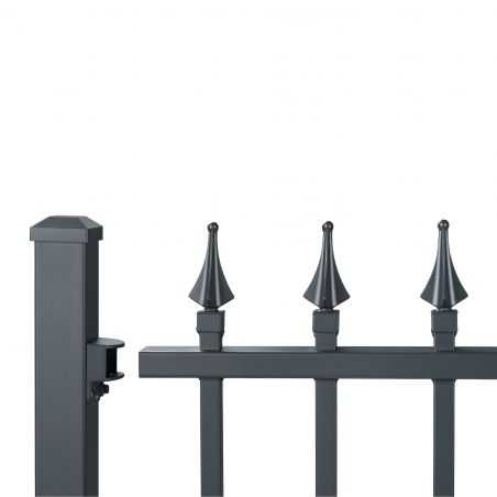 cloture a barreaux gris cloture a barreaux gris