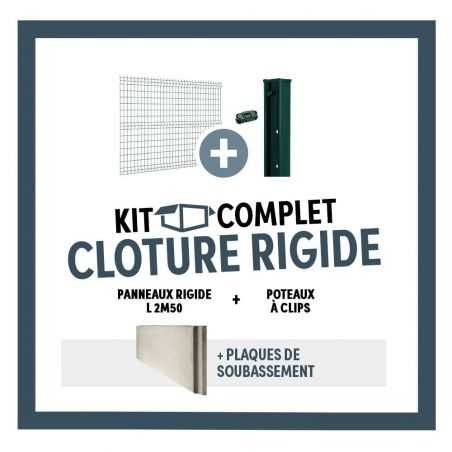 kit cloture plaque beton vert