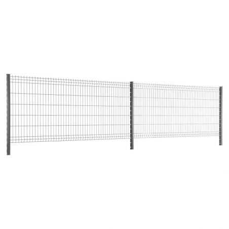 Travées de clôture avec panneau rigide Easy PRO 5 - hauteur 1m23 - gris anthracite