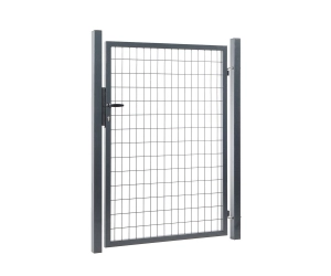 Portillon grillagé gris