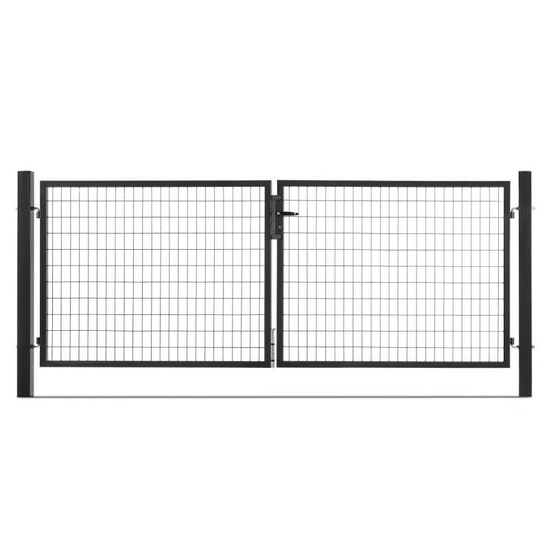Portail grillage largeur 4 metre noir