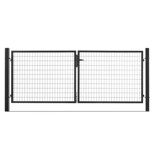 Portail grillage largeur 4 metre noir