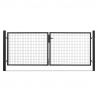 Portail grillage largeur 4 metre noir