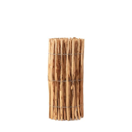 Panneau Clôture Noisetier Tressé 75x150cm - Naturel, Sans Entretien, Délimitation Jardin