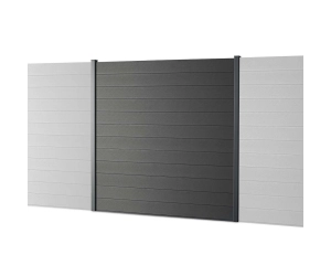 Kit clôture composite sur muret | Easycloture