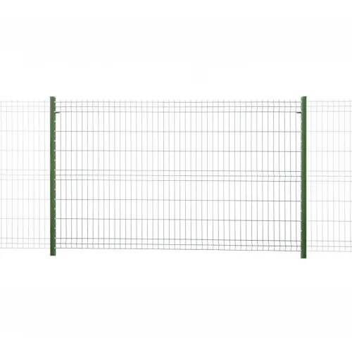 kit clôture rigide avec poteaux à encoches easy pro 5 vert