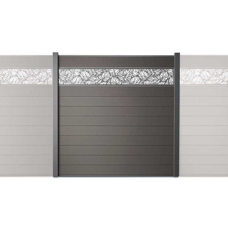 clôture composite aspect bois lame décorative