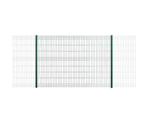 kit clôture rigide avec poteaux à clips easy pro 5 vert