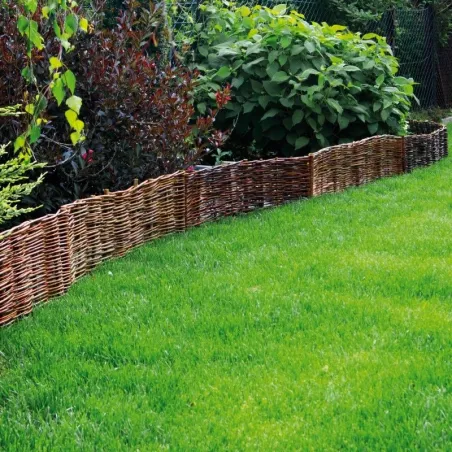 bordure de jardin en osier