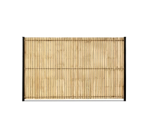 Kit occultation lattes bois avec panneau grillage rigide gris anthracite