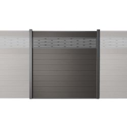 kit cloture composite decoupe lazer gris