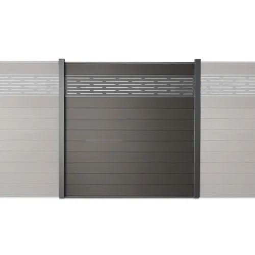 kit cloture composite decoupe lazer gris